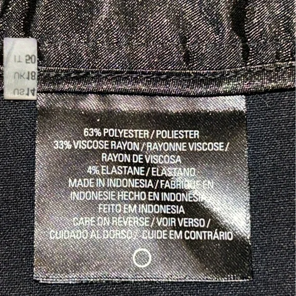 NWT Tahari Elegant Black Wide-Leg Cuff Zip Dress Pants Front Pockets Size 14 - Picture 11 of 12